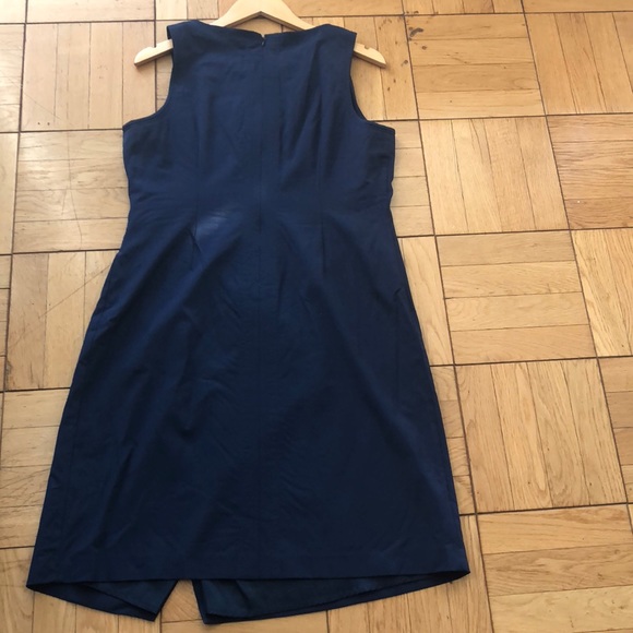 Theory navy blue wrap sheath dress - Picture 5 of 5